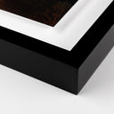 Heart It Races I by Mandy Steinback - 24X175 Black Maple Framed Paper