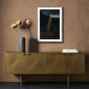 Desert Bloom Ocotillo II by Mandy Steinback - 175X24 Rustic Walnut Framed Paper