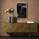 Desert Bloom Ocotillo II by Mandy Steinback - 1625X24 White Oak Framed Metal