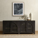 Verity Collection Dry Land II by Mandy Steinback - 20X24 Rustic Walnut Framed Paper