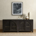 Verity Collection Dry Land II by Mandy Steinback - 20X24 Black Maple Framed Paper