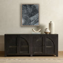 Verity Collection Dry Land II by Mandy Steinback - 1925X24 Rustic Walnut Framed Metal