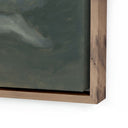 Opulent Seated Woman by Melody Mcmunn - 30X40 Rustic Walnut