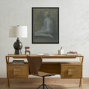 Opulent Seated Woman by Melody Mcmunn - 18X24 Black Maple