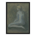 Opulent Seated Woman by Melody Mcmunn - 30X40 Black Maple