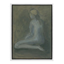 Opulent Seated Woman by Melody Mcmunn - 36X48 White Maple