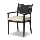 Aveline Tova Dining Armchair - Distressed Black Oak