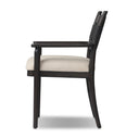 Aveline Tova Dining Armchair - Distressed Black Oak