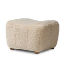 Aurelia Oslo Ottoman - Beige Shearling