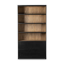 Solara Millie Bookcase - Drifted Matte Black