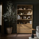 Solara Millie Bookcase - Drifted Oak Solid