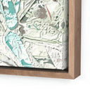 Greenstone Aloe 1 by Douglas Galloway - 23X60 Rustic Walnut