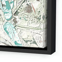 Greenstone Aloe 1 by Douglas Galloway - 23X60 Black Maple