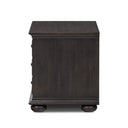 Verity Geoffrey Nightstand - Smoked Black