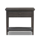 Opulent Mott Nightstand - Smoked Black
