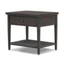 Mott Nightstand - Smoked Black
