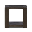 Verity Thomas End Table - Dark Anthracite Oak Veneer