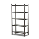 Vespera Eldridge Bookcase - Distressed Black Oak