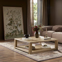 Vesper Thomas Square Coffee Table - Bleached Oak Veneer