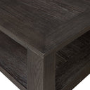 Vesper Thomas Square Coffee Table - Dark Anthracite Oak Veneer