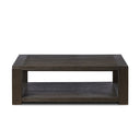 Vesper Thomas Square Coffee Table - Dark Anthracite Oak Veneer