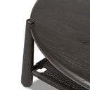 Aether Salvador Coffee Table - Cracked Smoked Black Veneer