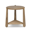 Aveline Salvador End Table - Aged Smoked Oak Resawn