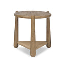 Aveline Salvador End Table - Aged Smoked Oak Resawn