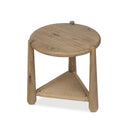 Aveline Salvador End Table - Aged Smoked Oak Resawn