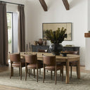 Aveline Salvador Dining Table - Aged Smoked Oak