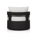 Verity Outdoor Metal Swivel Chair - Alessi Linen