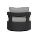 Verity Outdoor Metal Swivel Chair - Concha Fog