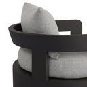 Verity Outdoor Metal Swivel Chair - Concha Fog