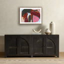 Aetherial Ocean by Jill Elliott - 32X24 Rustic Walnut