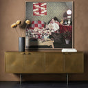 Aetherial Capote At Home by Slim Aarons - 48X48 Rustic Walnut