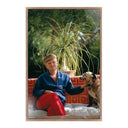 Truman Capote by Slim Aarons - 24X36 Rustic Walnut