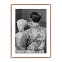 Artisan Perspective Sculptor At Work by Getty Images - 36X48 Rustic Walnut