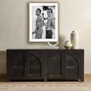 Luxe Artistry Keith Haring and Bill T Jones by Getty - 30X40 Rustic Walnut