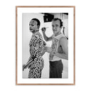Luxe Artistry Keith Haring and Bill T Jones by Getty - 40X60 Rustic Walnut
