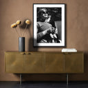 Warhol With Bananas by Getty Images - 30X40 Black Maple