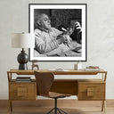 Verve Art Henri Matisse Working On Paper Cut-Out - 40X40 Black Maple