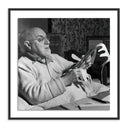 Verve Art Henri Matisse Working On Paper Cut-Out - 32X32 Black Maple