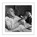 Verve Art Henri Matisse Working On Paper Cut-Out - 60X60 White Maple