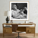 Verve Art Henri Matisse Working On Paper Cut-Out - 40X40 White Oak