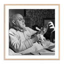 Verve Art Henri Matisse Working On Paper Cut-Out - 60X60 White Oak