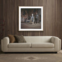 Luxe Artistry Pablo Picasso At Work by Getty Images - 40X40 Rustic Walnut