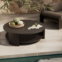 Solara Roca Outdoor Round Metal Coffee Table - Default Title