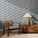 Crestwave Wallpaper by Getty Images - Wavebreak Navy II Swatch - 12X8