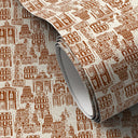 Cosmopolis Wallpaper by Getty Images - Cosmopolis Terracotta II Swatch - 12X8