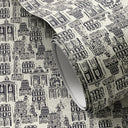 Cosmopolis Wallpaper by Getty Images - Cosmopolis Black II Swatch - 12X8